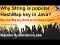 Why String is popular HashMap key in Java?