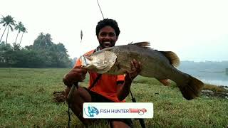 😈കലിപ്പായി പൊട്ടിത്തെറിച്ചു....കാളാഞ്ചി #FISH_HUNTER KERALA FISHING KERALA KALANJI FISHING TOP WATER