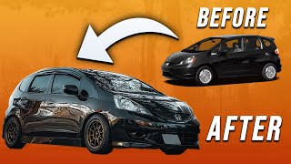 Amazing Honda Fit Transformation / Family Car to Weekend Warrior!