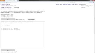 CodingBat - Java Warmup-1 Solution - sleepIn