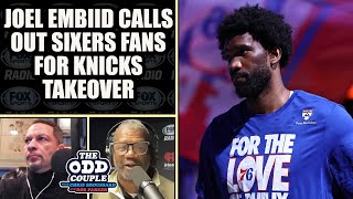 Knicks Fans Swarm 76ers’ Arena, Joel Embiid Calls Out Home Crowd | THE ODD COUPL
