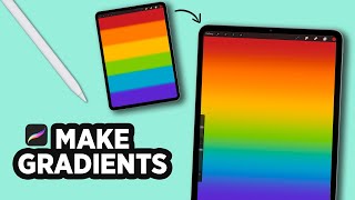 How to create a GRADIENT in PROCREATE #Shorts