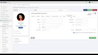 Setting Up Employees - Contact Info
