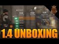 The Division 1.4 Cache Opening Weapons And Gear Sets (1.4 Sealed Cache Opening)