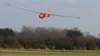 Neil's side slip landing in Ka8, no air brakes