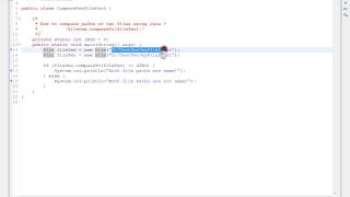 HOW TO COMPARE PATHS OF TWO FILES USING JAVA