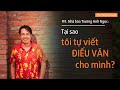 Nhà báo Trương Anh Ngọc: Tại sao tôi tự viết điếu văn cho mình?| Nhà báo Phan Đăng