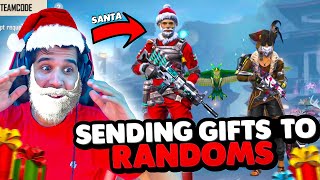 I Became Santa Claus In Free Fire || Sending Gifts To Randoms || Desi Gamers