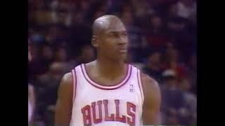 NBA 1990 - 1991. Cleveland Cavaliers vs. Chicago Bulls. Craig Ehlo vs. Michael Jordan