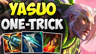 CHALLENGER YASUO ONE-TRICK 1V9 GAMEPLAY! | CHALLENGER YASUO MID GAMEPLAY | Patch 13.18 S13