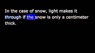 VOA Special English 2014 - Science - All About Snow