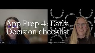 Application Prep 4: Early Decision Checklist | RISD Undergraduate Admissions | 2025-2026