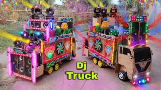 Mini Dj Truck Loading At-New Home Dj toy by cardboard dj making mini dj box and light dj gadi toy sr