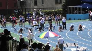 第３８回葛飾区陸上競技選手権大会　中学１年女子１００ｍ　花