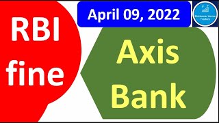 Why AXIS Bank Share price is falling (Latest News AXIS Bank). RBI impose fine AXIS Bank Rs 93 Lakh