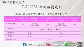 7/7/2023  新的按揭政策 (第一集)