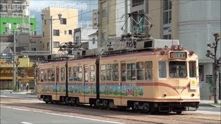 広島電鉄 3000形(3008号) フラワーフェスティバル臨時 広島駅行き 2012.5