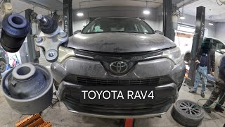 замена сайлентблока рычага - замена шаровой опоры ... тойота рав4 - toyota rav4 #подвеска