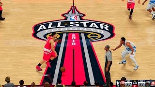 NBA 2K16: 2016 NBA All Star Game! East vs West! #allstarto [PS4]