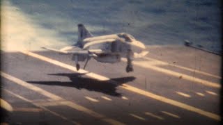 USS Forrestal CVA-59 Aircraft Carrier at Sea Planes A-6 Intruder A-5 F-4 Navy 1960 8mm Film 1970’s