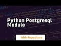 python postgresql module