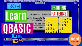Qbasic Program to Print Pattern - Part 2 || HINDI