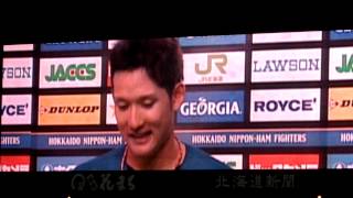 2012.9.17 杉谷拳士お立ち台(日本ハムファイターズ・札幌ドーム)