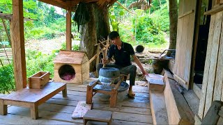 Making Vietnamese-style handmade tofu cakes, A great day at work - Alone in the wilderness