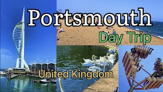 Portsmouth I Portsmouth Day Trip, United Kingdom I Walking Tour I Beautiful Southsea Beach I Cruise