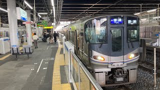 【高槻から終点野洲まで各駅停車の225系100番台を撮影】A普通京都方面野洲行き　225系100番台l11編成　8両編成