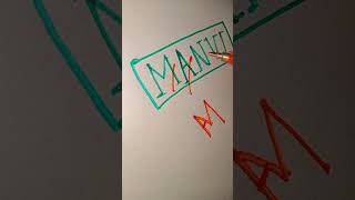 MANVI NAME LOGO DESIGN ✨😐💥 SHOWING