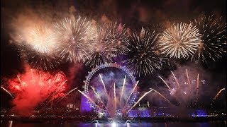 The Fireworks in London's 2020 伦敦2020跨年烟花