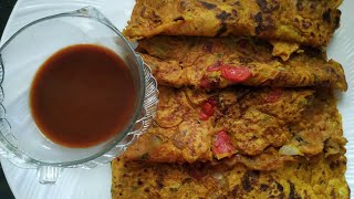 ਬਿਨਾਂ ਅੰਡੇ ਦਾ ਆਮਲੇਟ ਬਣਾਉਣ ਦਾ ਤਰੀਕਾ।eggless omelet.ऑमलेट बनाने की विधि।punjabi swad cooking.