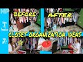 Part1/HOW TO ORGANIZE CLOSET AREA AND MAXIMIZE YOUR SPACE /+UnboxingSentimental items/tips&hacksEp#7