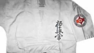 KYOKUSHIN KYOKUSHINKAI GI UNIFORM ICHI GEKI BLACK BELT AUTHENTIC MATSUI MEDORI ROYAMA MATSUSHIMA