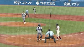 大阪桐蔭 一死一塁 1年生3番 徳丸 快晴くんを三振にとる仙台育英 髙橋 煌稀くん 【明治神宮野球大会 仙台育英-大阪桐蔭 2022/11/21】