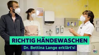 Richtig Händewaschen – Dr. Bettina Lange erklärt's!👏🏻