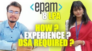 EPAM - 8LPA | How to crack High Package Companies | EPAM Interview Experience  |  DSA questions???