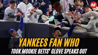 Yankees Fan Who Took Mookie Betts’ Glove Speaks Out: Death Threats, Feces, and Regret