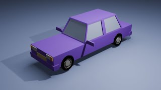 How to model low poly car in Blender | Blender Modeling Tutorial | Blender 4.2 Tutorial