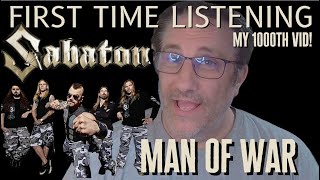 1000th video! Sabaton Man of War reaction