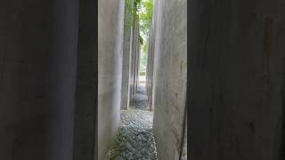 The Garden of Exile. The Russian olive bushes growing atop the stelae are a symbol of hope. #travel