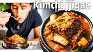 Beef Short Ribs Kimchi jjigae 🇰🇷 Good Soup 43