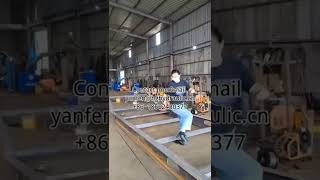 -beam conveyor belt processing and production工字钢传送带加工生产中