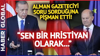 Erdoğan Alman Gazeteciyi Soru Sorduğuna Pişman Etti! "Sen Rahatsız Değil Misin?"