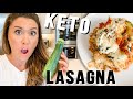 The BEST Keto Lasagna EVER!!! Fat Burning Recipe! Easy Zucchini Lasagna (Low Carb)