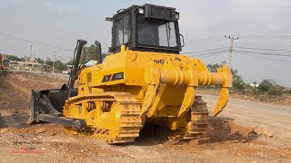 Awesome Operating Road Construction With Start New Bulldozer LiuGong 160C