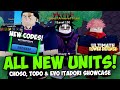 [2 Codes] All New Units Showcase in UTD Update! (Choso, Todo, & Itadori Evo!)