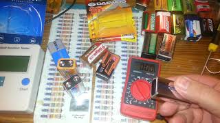 test 9v battery and test market available 9v batteries Farsi تست باتری به زبان فارسی توسط مولتی متر