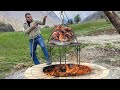 Butchering a Young Lamb and Cooking in a Tandoor on a Hook!  Azerbaijani Cuisine